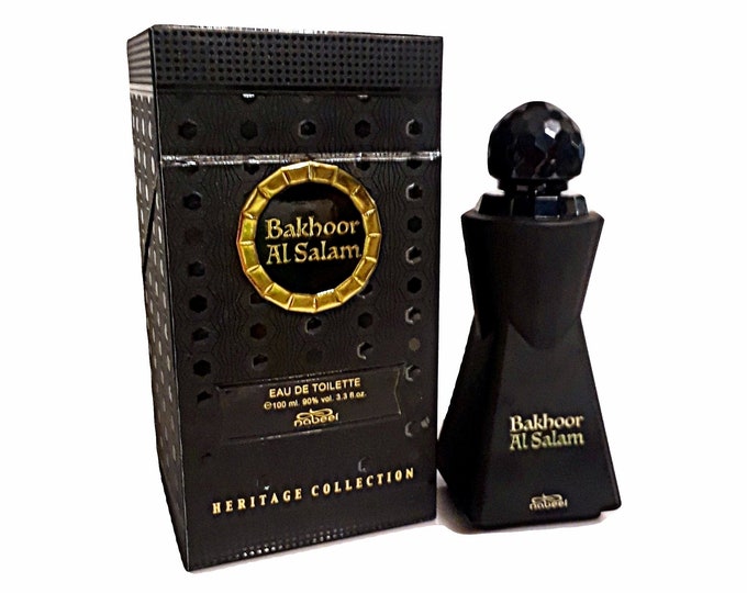 Vintage Bakhoor Al Salam Perfume by Nabeel 3.4 oz Eau de Toilette Spray and Box
