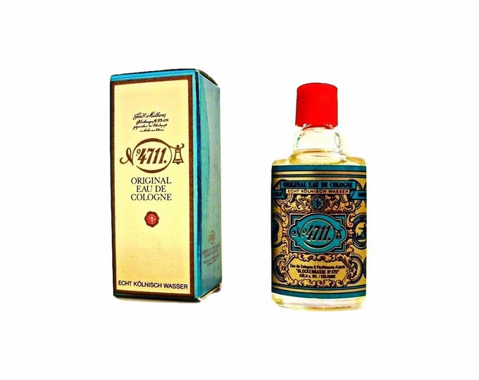 Vintage 1980s 4711 Original 8ml Eau de Cologne Maurer & Wirtz Mini Miniature Perfume with Box
