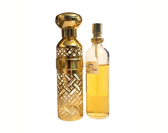 Vintage Shalimar Perfume 3.1 oz Eau de Toilette Spray Habit de Fete Refillable Canister 1980s