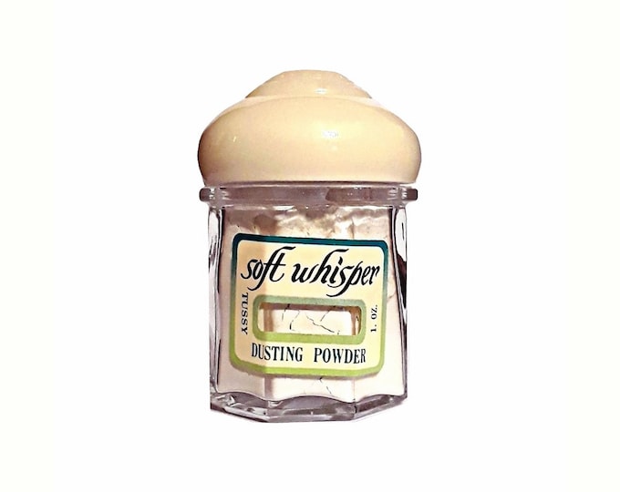 Vintage Soft Whisper by Tussy Perfumed Dusting Powder 1 oz DISCONTINUED 1960s