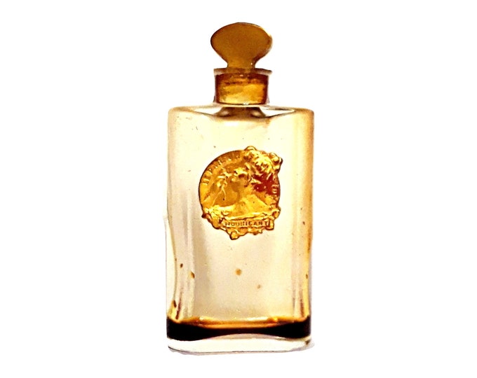 Antique Ideal Perfume by Houbigant Parfum 1920s Vintage Extrait Miniature Mini Crystal Baccarat Bottle