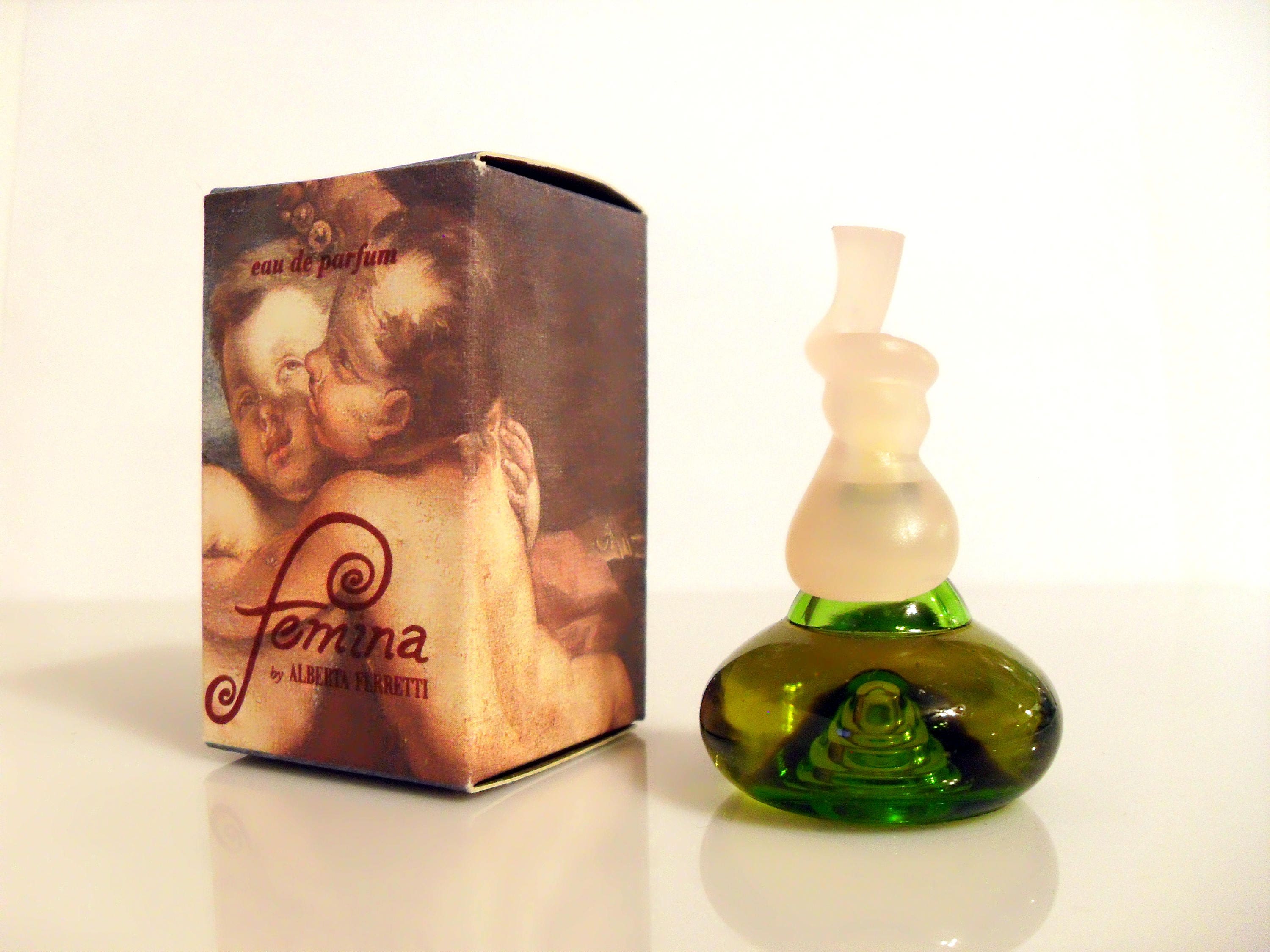 Vintage 1990s Femina by Alberta 0.25 oz Eau Parfum Mini Miniature and Box PERFUME