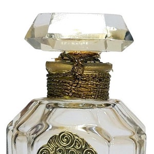 Antique On Dit Perfume by Elizabeth Arden 1/4 oz Parfum Mini Crystal Bottle Art Deco 1940s image 6