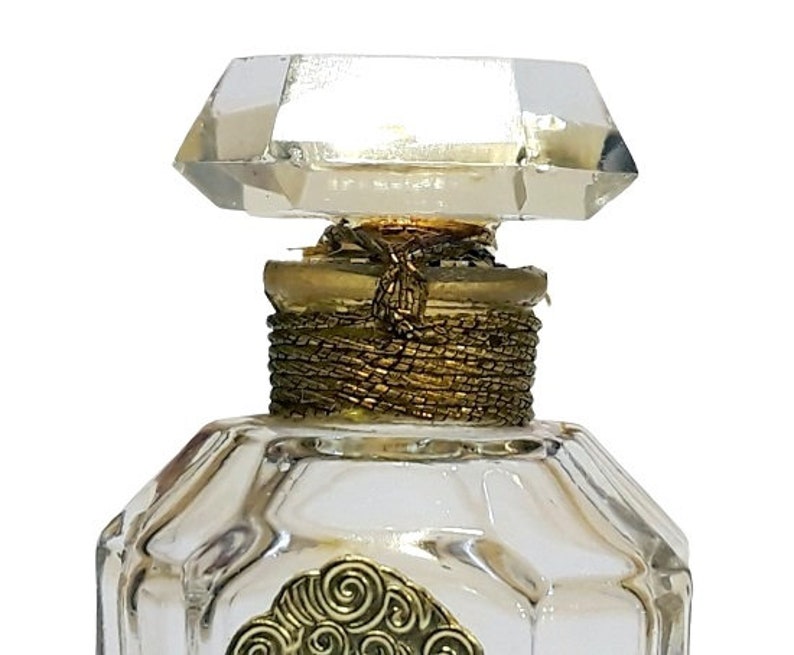 Antique On Dit Perfume by Elizabeth Arden 1/4 oz Parfum Mini Crystal Bottle Art Deco 1940s image 6