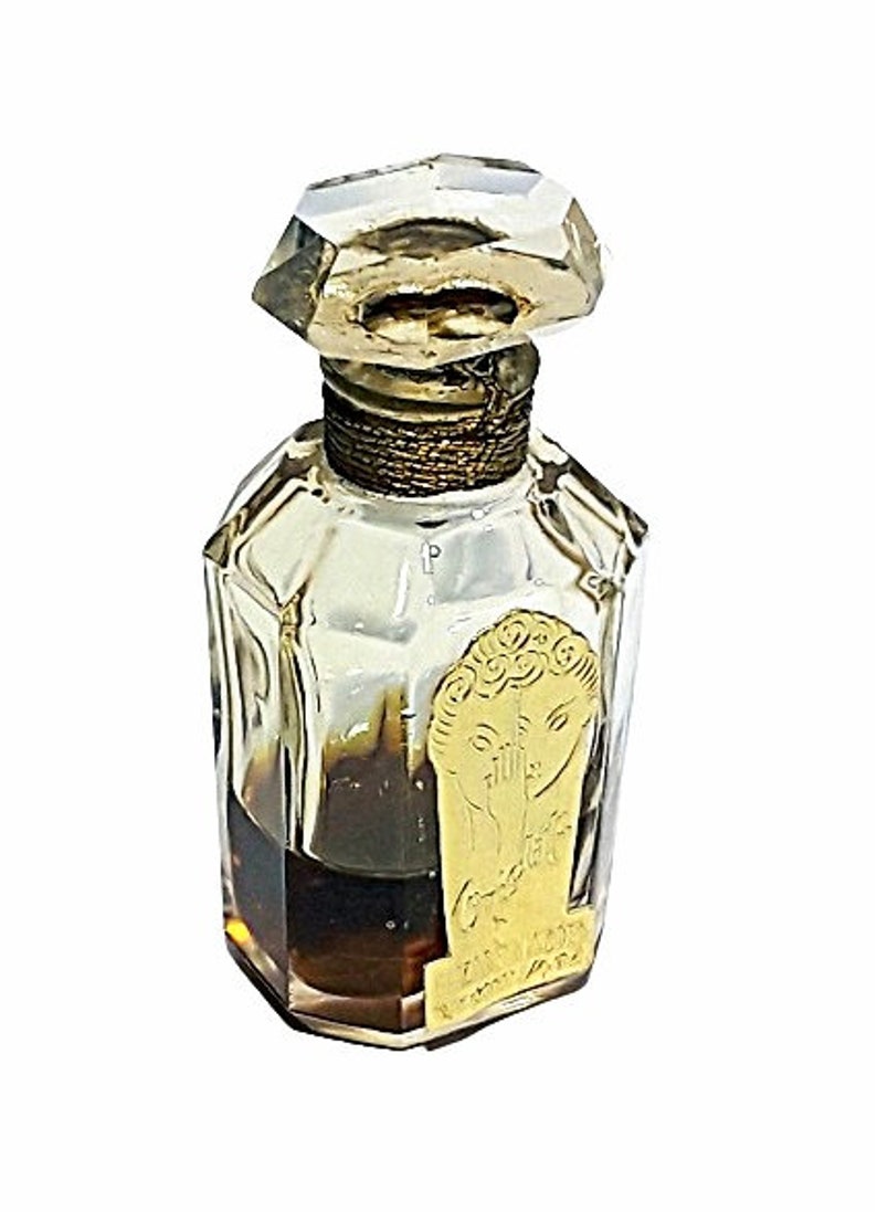 Antique On Dit Perfume by Elizabeth Arden 1/4 oz Parfum Mini Crystal Bottle Art Deco 1940s image 2