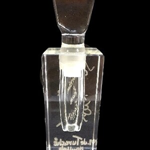 Vintage Jasmin from Egypt Perfume by Tuvache Heavy Cut Crystal Bottle 1940s Very Rare Parfum Flacon image 7