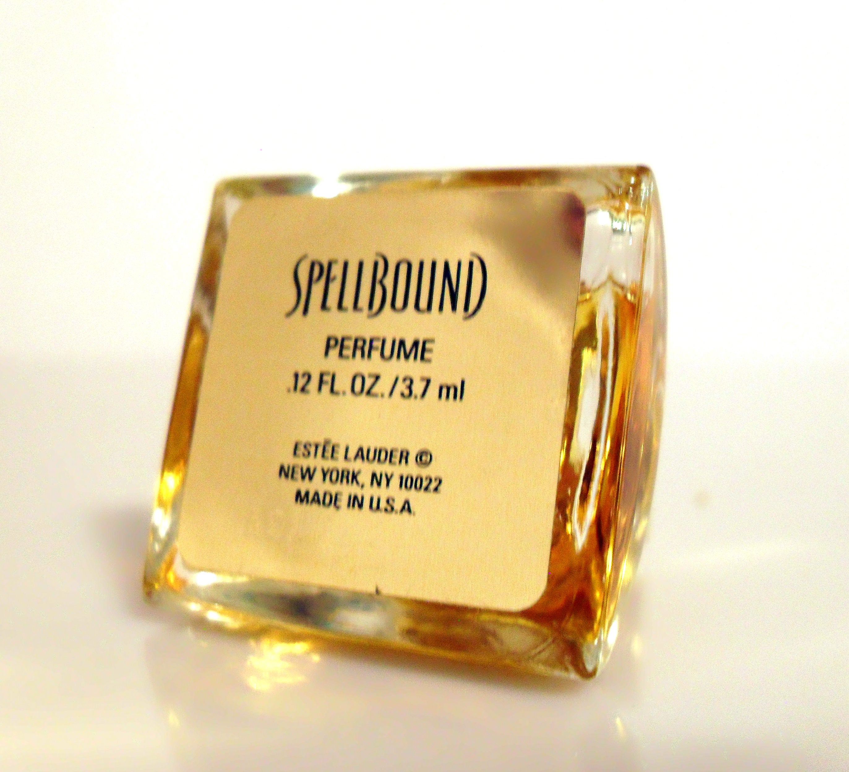 Vintage 1990s Spellbound By Estee Lauder 0 12 Oz Parfum Splash Miniature Perfume Bottle 2
