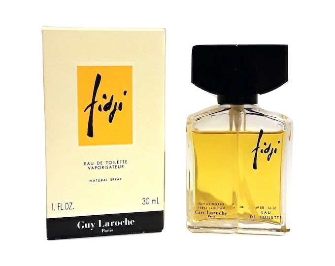 Vintage Fidji Perfume by Guy Laroche 1 oz Eau de Toilette Spray and Box 1990s Formula