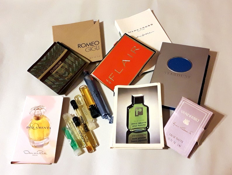 Vintage Perfume Sample Lot of 13 Assorted Brands Men's Etsy