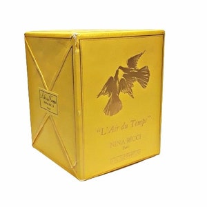 Vintage L'Air du Temps Perfume by Nina Ricci 1 oz Crystal Double Dove Stopper Lalique with Box SEALED Bottle image 9