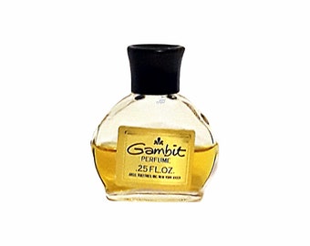 Vintage Gambit by John Robert Powers 0.25 oz Pure Parfum Mini Splash 1970s Perfume