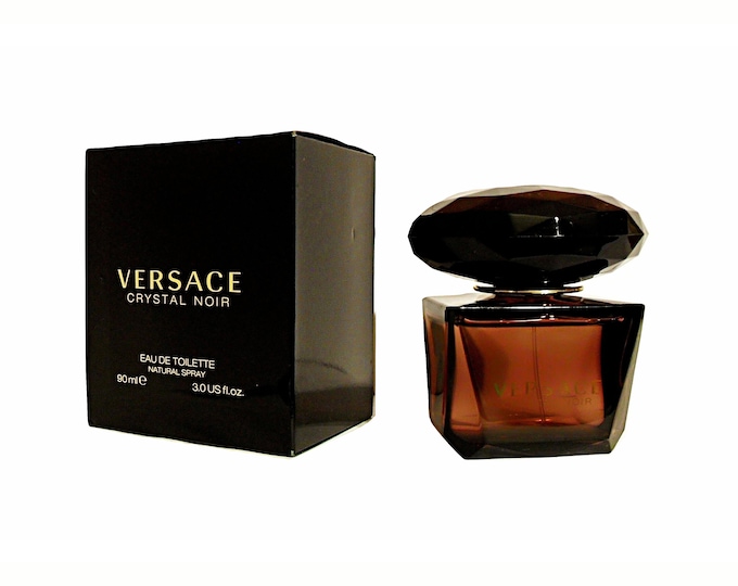 Crystal Noir Perfume by Versace 3 oz Eau de Toilette Spray and Box