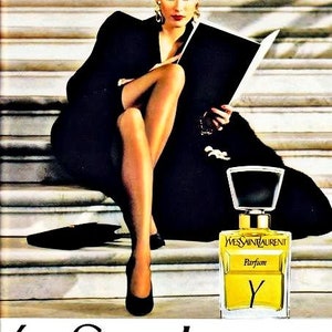 Vintage Y by Yves Saint Laurent eau de toilette 1,7 oz et 100 g de savon dans une boîte parfum original des années 1970 image 7