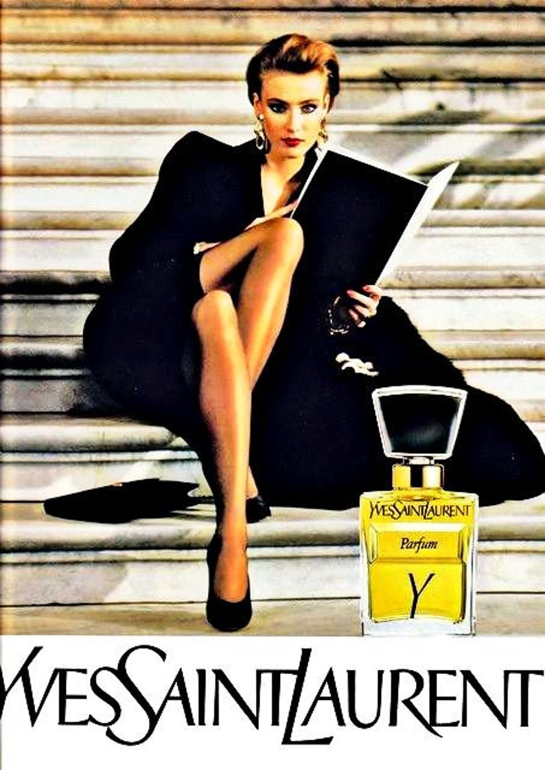 Vintage Y by Yves Saint Laurent eau de toilette 1,7 oz et 100 g de savon dans une boîte parfum original des années 1970 image 7