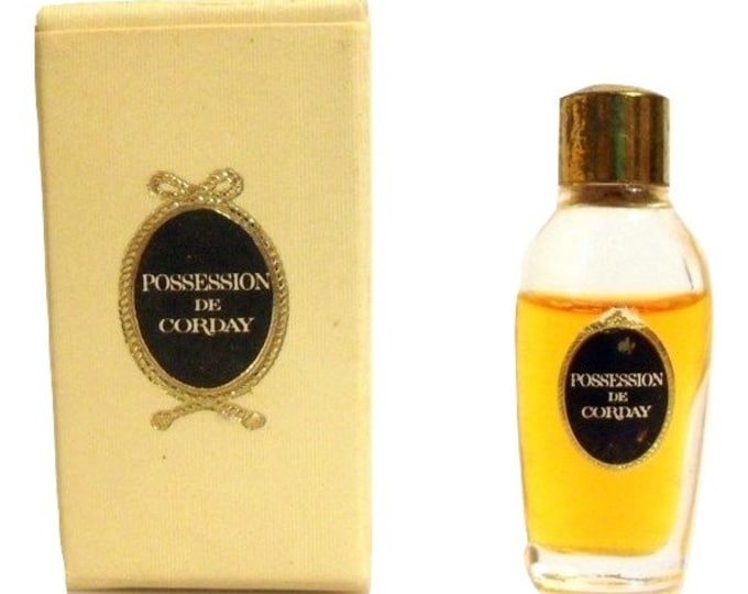 Vintage 1960s Possession de Corday 1/8 oz Parfum Splash Micro Miniature Mini and Box PERFUME