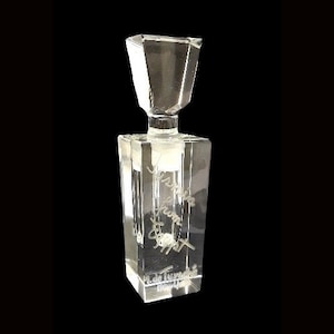 Vintage Jasmin from Egypt Perfume by Tuvache Heavy Cut Crystal Bottle 1940s Very Rare Parfum Flacon image 1