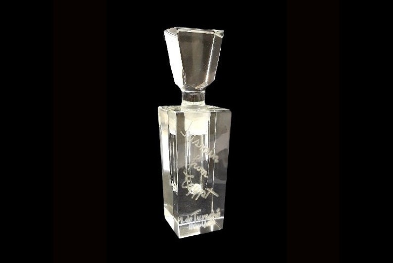 Vintage Jasmin from Egypt Perfume by Tuvache Heavy Cut Crystal Bottle 1940s Very Rare Parfum Flacon image 1