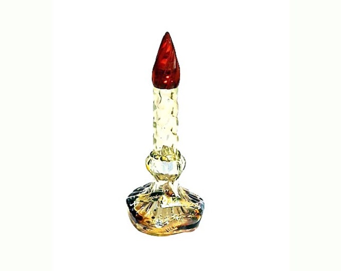 Vintage 1940s Sleeping by Schiaparelli Pure Parfum Miniature Mini Figural Candlestick Bottle PERFUME