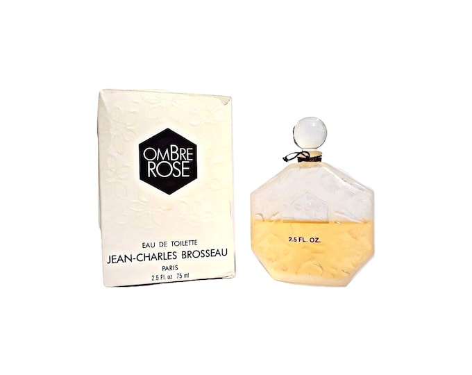 Vintage Ombre Rose by JC Brosseau Perfume 2.5 oz Eau de Toilette Splash Alfin 1980s Original Formula