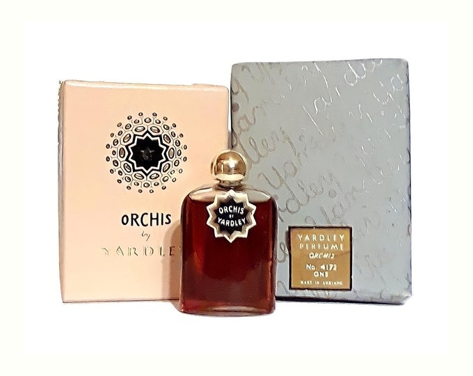 Antique Orchis by Yardley Perfume 0.25 oz (7.5ml) Pure Parfum and Box 1930s Art Deco Vintage