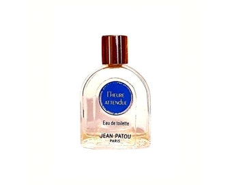 Vintage 1980s L'Heure apartue von Jean Patou 0,20 oz Eau de Toilette Mini Miniatur EINGESTELLTES PARFUM