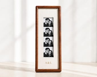 Marco personalizado para fotos de fotomatón, regalo de aniversario para parejas, recuerdo de boda personalizado, regalo romántico para ella, regalo de San Valentín o Navidad.
