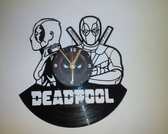 Deadpool Laser Cut Record Album Clock