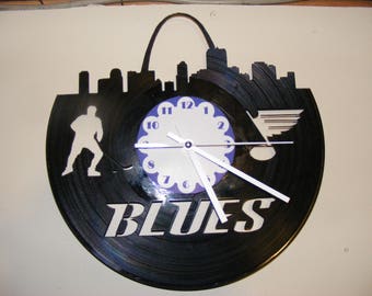 St Louis Blues Laser Cut Album Clock