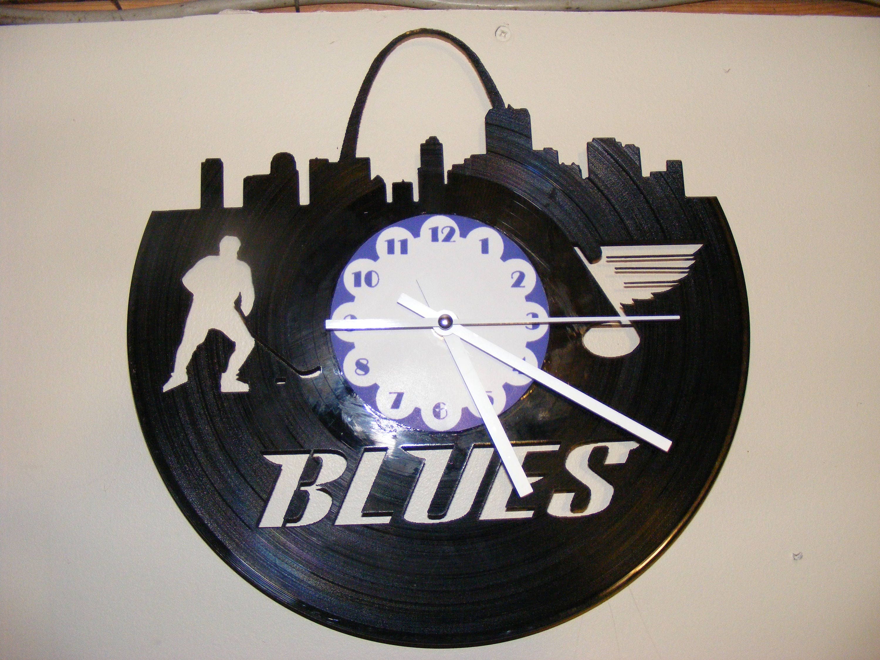 St Louis Blues Laser Cut Album Clock | Etsy