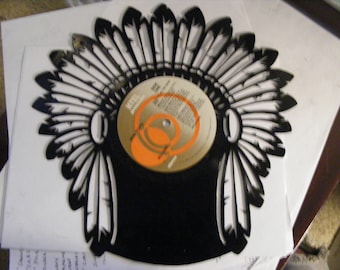 Indian Headress Clock customizable Laser Cut Album Clock