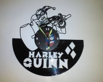 Harley Quinn Laser Cut Record Album Clock