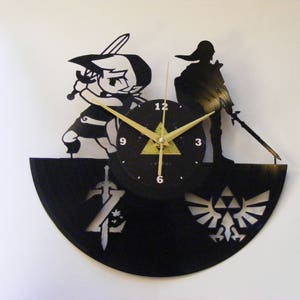 Legend of Zelda - Link Laser Cut Album Clock