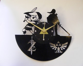 Legend of Zelda - Link Laser Cut Album Clock