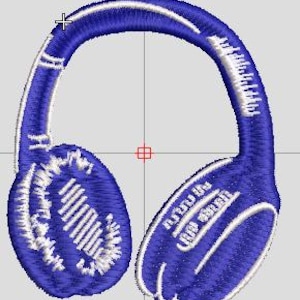 8Bit Retro Headphone Machine Embroidery Design,Gamer Headset Patch Design,Music Audio Pixel Pattern (Embroidery Digital File)