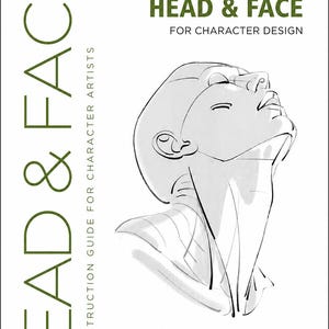 Head Face Drawing Guide, Character Design Tutorial, Anatomy Reference (PDF Download)