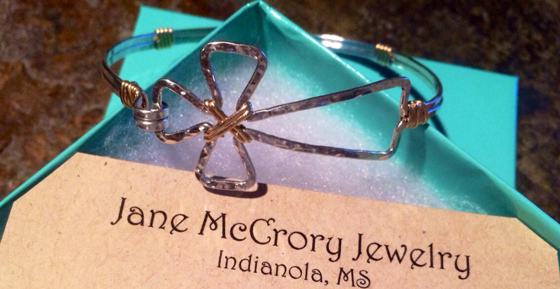 Cross Bracelet in Sterling With Gold Christian Bracelet Etsy