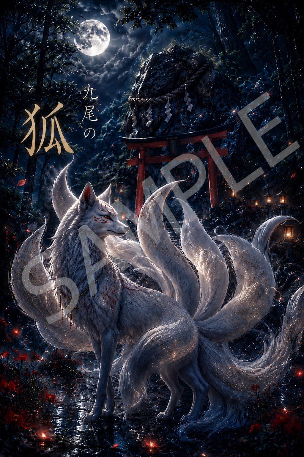 Nine tailed fox - Etsy 日本