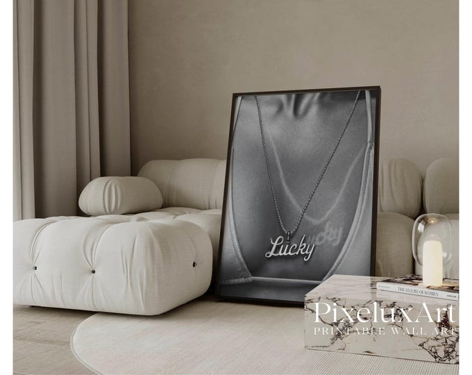 Black and White Tan Lines Wall Art, Stockholm Style Modern…