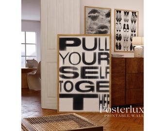 Modern Typography Poster, Black & White Stockholm Minimalist Fashion Print, Motivational Quote Stylish And Cool Aesthetic Art for Home Decor, image 6