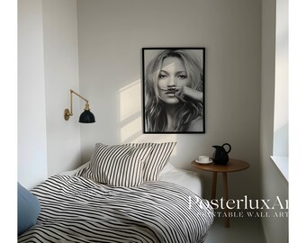 Stockholm Style Gallery Wall Set of 6, Super Model Fash,on Poster, Leopard Print, High Heels Photography, Modern Chic Decor, image 6