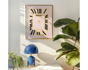 Luxury Club Collage Print – Y2K Aesthetic Clock Print, Fashion Icon Wall Art, Trendy Room Decor, image 4