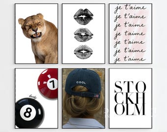 80+ Stockholm Fashion Wall Art Bundle | Modern Prints, Leopard, Fashion, Chic and Stylish Gallery Set, Aesthetic Luxury Wall Art Set, image 7