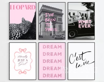 130+ Pink Stockholm Fashion Wall Art Bundle | Pink Aesthetic Gallery Prints, Modern Chic Fashion Posters, Scandinavian Home Decor, image 9