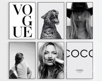 200+ Stockholm Fashion Wall Art Bundle | Modern Prints, Leopard, Fashion, Chic and Stylish Gallery Set, Aesthetic Black & White Wall Art Set, image 3