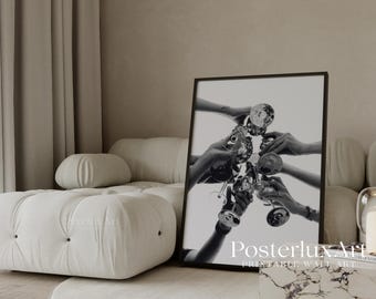 Stockholm Style Gallery Wall Set, Black and White Bundle Set of 6 – Fashion Wall Art, Leopard, Woman Portrait, Aesthetic Y2K Apartment Print, image 6