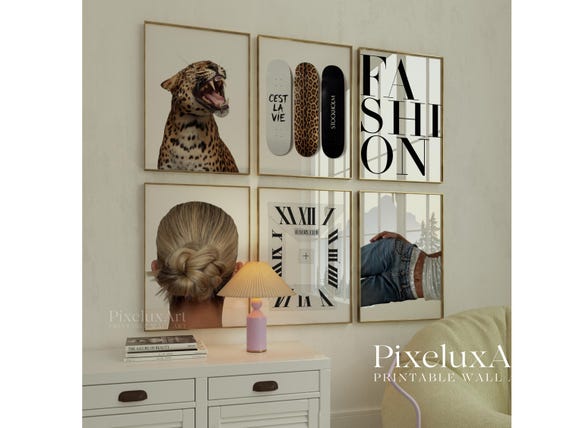 Leopard Fashion Gallery Wall Set