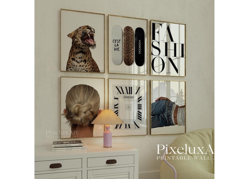 Leopard Fashion Gallery Wall Set