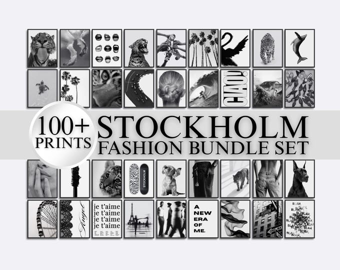 100+ Stockholm Fashion Wall Art Bundle | Leopard, Fashion…