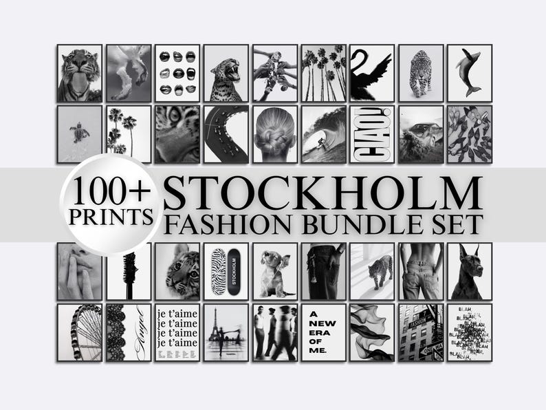 100+ Stockholm Fashion Wall Art Bundle
