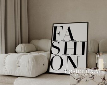 Leopard Fashion Wall Art Set, Stockholm Style Printable Poster, Modern Skateboard Art, Black White Trendy Home Decor, Minimal Gallery Wall, image 5